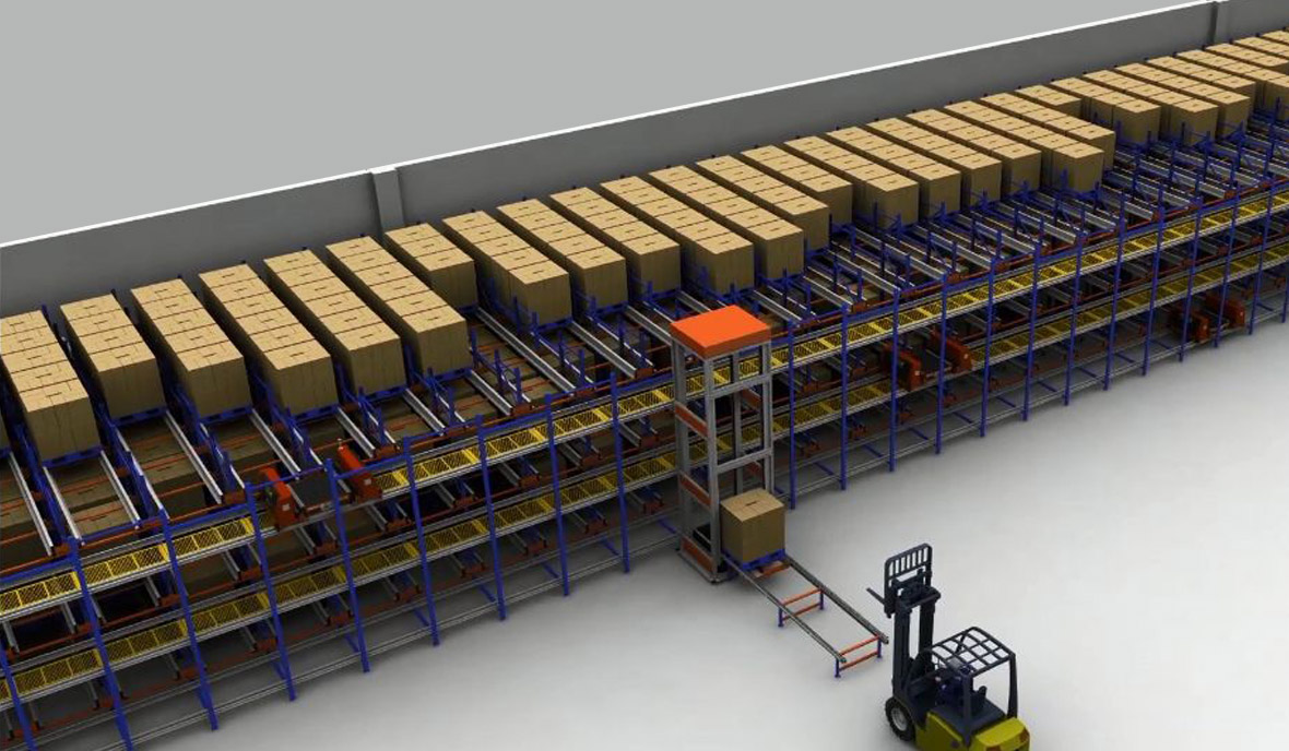 Shuttle + stacker crane intelligent dense storage system and solution